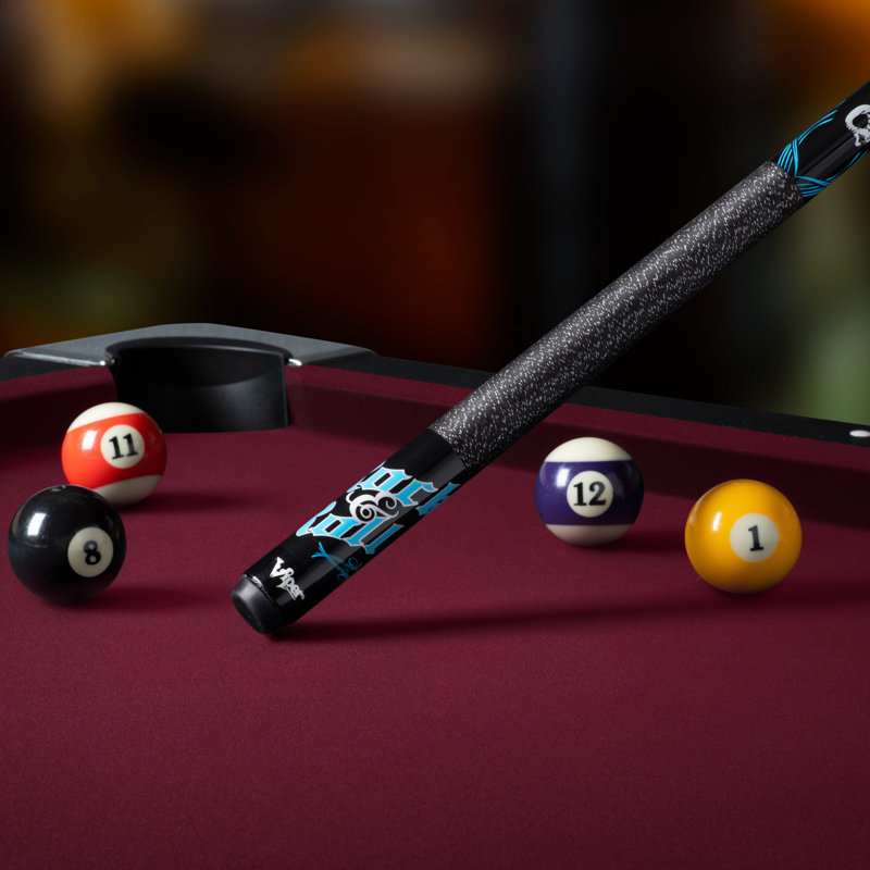 Viper 31'' Black Maple Junior Billiard Cue with Rock & Roll Graphics
