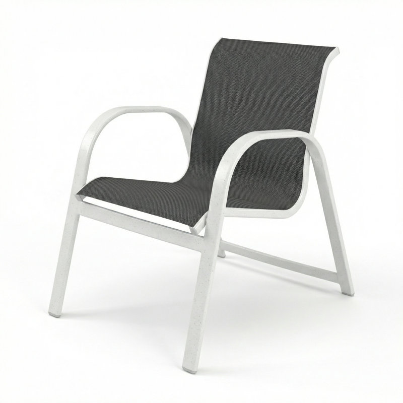 Chaise avec accoudoirs, Ninja Sling / blanc rivière