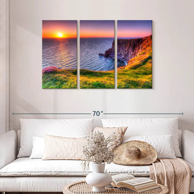 Gillard Cliff Of Moher Sundown, H 28 po x l 45 po