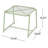 Modern Mesh Motif Side Table with Durable Powder-Coated Iron Frame, Perfect for Outdoor Spaces and Contemporary Decor-660054348-660054346