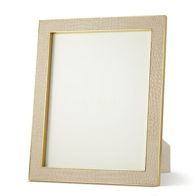 Classic Croc Fawn Leather Embossed Picture Frame