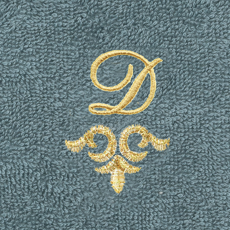Ensemble de serviettes 100% lin Linica, D, Paquet de 2 débarbouillettes, Sarcelle