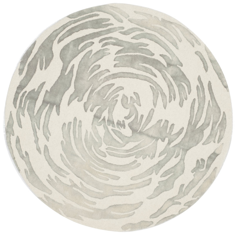 Jefferson Hand Tufted Wool Rug, Round 5'