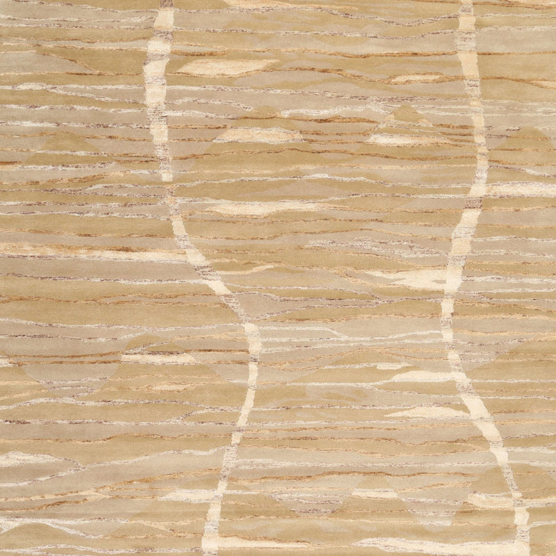 Surface beige contemporaine tapis, Rectangle 5 pi x 7 pi