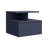 Adele Floating Nightstand, With One Drawer And Two Small Below Shelves For Storage or Decor, Blue