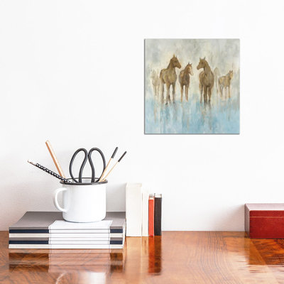 Horses by Randy Hibberd - Wrapped Canvas Painting