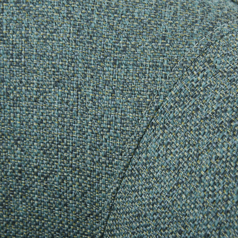 Tyler 360° Swivel Barrel Chair with Nailhead Trim, Teal Polyester