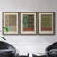 Desert Stones I - Ensemble de 3 peintures sur toile encadrées-596880734-596880731