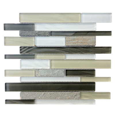 Random Sized Natural Stone Linear Mosaic Tile
