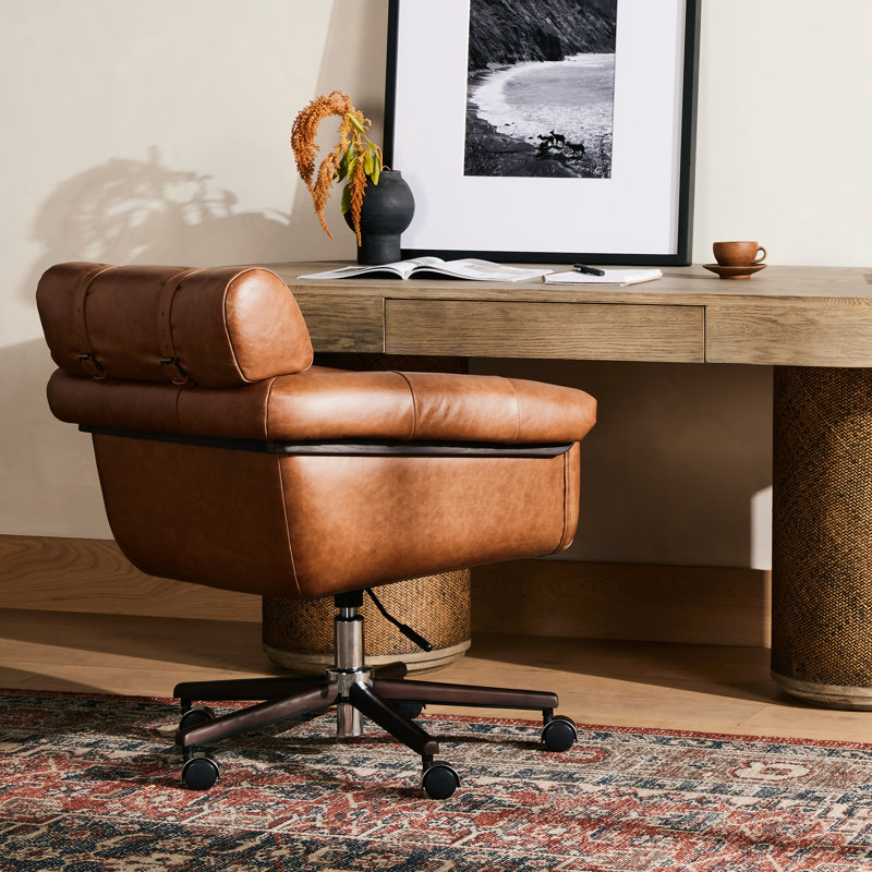Arnold Leather Executive Chair, Sonoma Chestnut