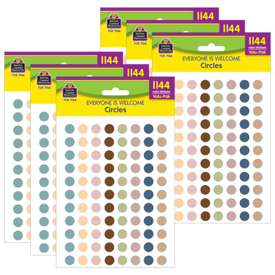 Everyone Is Welcome Circles Mini Stickers Valu-Pak