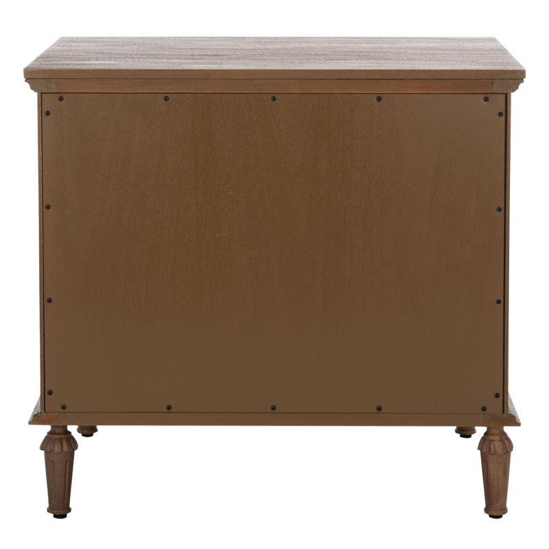 Hubbard 3 - Drawer Nightstand, Brown