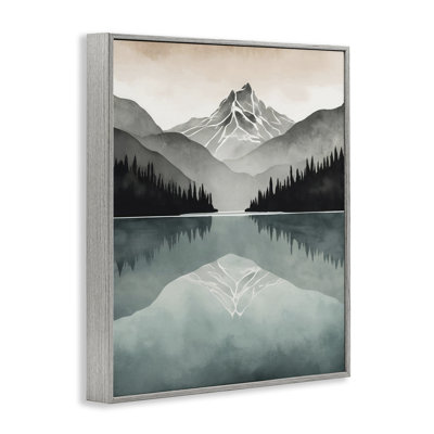 «Mountain Reflecting over Lake», art de la giclée par Denise Dundon