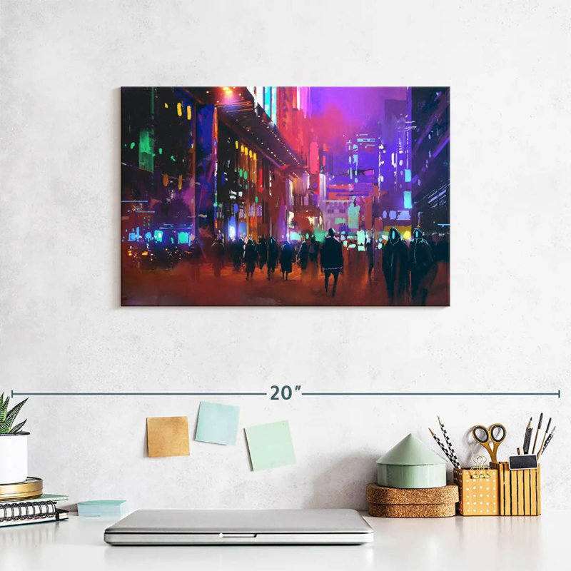 Sci-Fi City, 8" H x 12" W