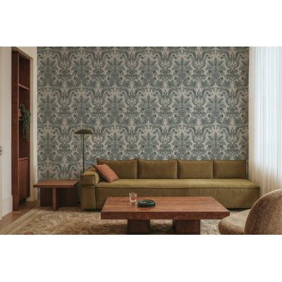Papier de salon - papier peint céladon