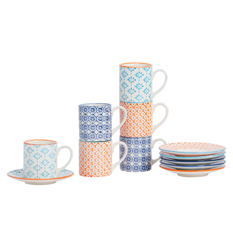 Porcelain Espresso Cup and Saucer