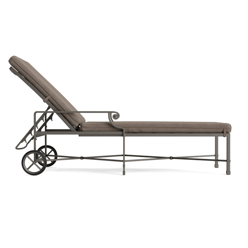Venetian Outdoor Chaise Lounge, Fusion Natural, Mica