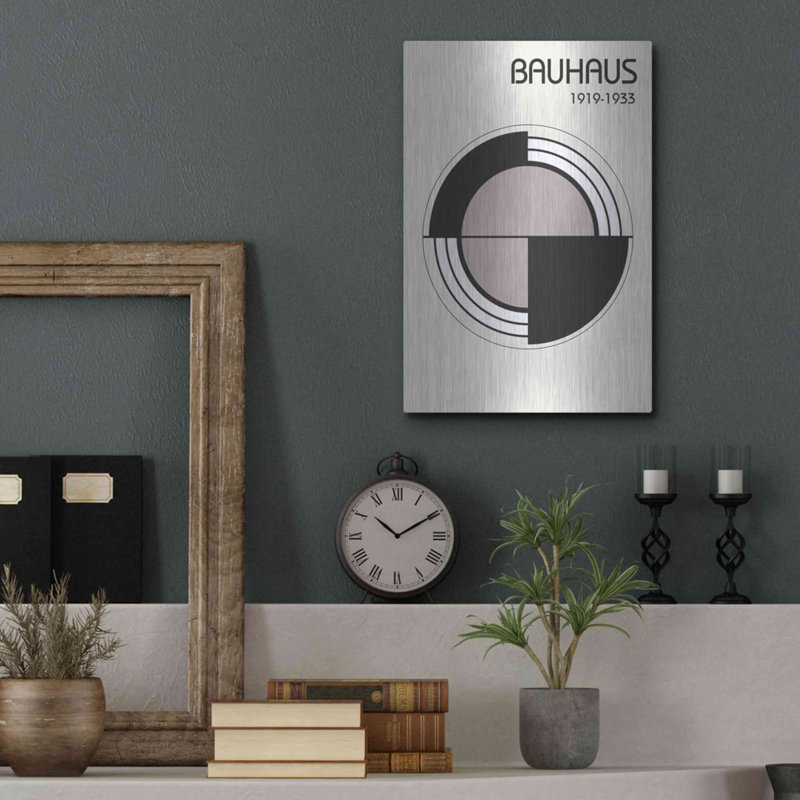 Ebern Designs «Bauhaus 2» par Design Fabrikken, art mural en métal, MTL-14829, H 16 po x l 12 po