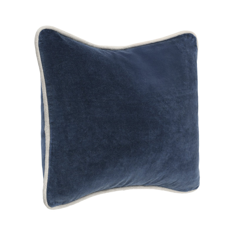 Goodall Reversible Throw Pillow, Rectangle 12"H x 16"W, Navy