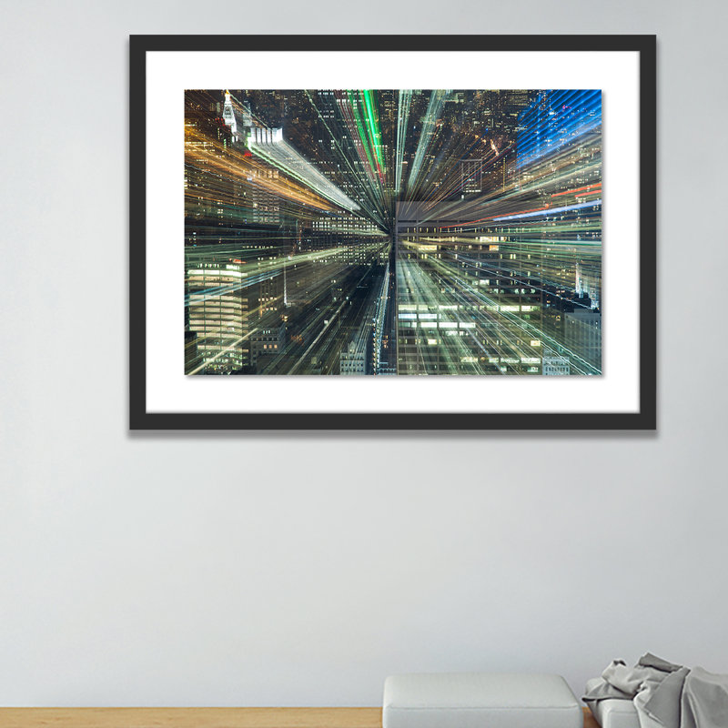 Zoom II Print by Jakob Wagner, 18" H x 24" W x 1.5" D, Black