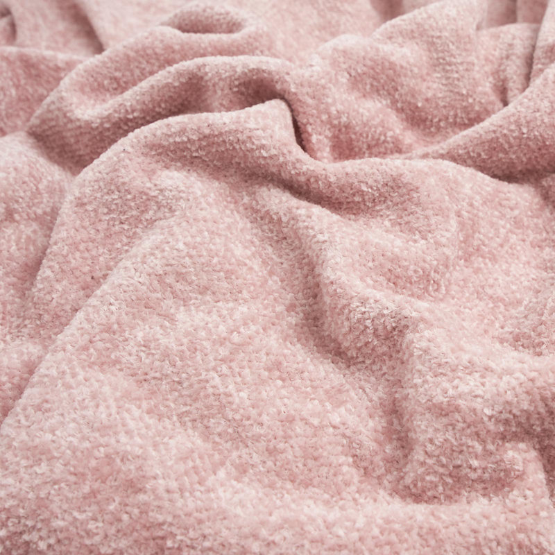 Raimer Throw Blanket, Blush Pink, W200 x L240cm