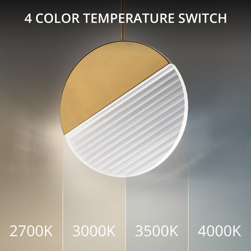 Crescent LED Pendant, 4000K