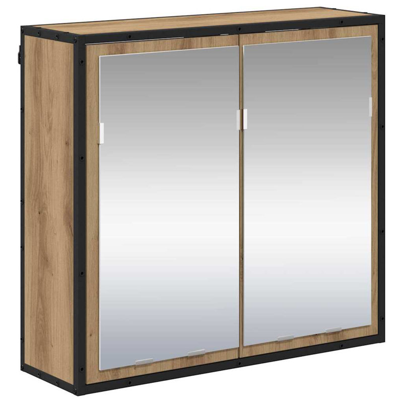 Wall Mounted Required Bathroom Cabinet, Artisan Oak