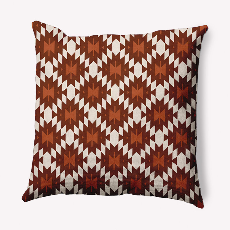 Coussin décoratif Geo Geo, 20 po x 20 po, Chêne