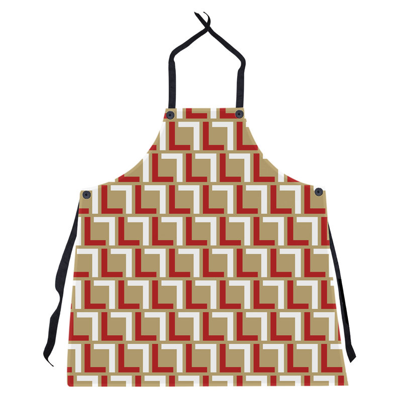 Tablier de luxe Ensworth, Brun / blanc / rouge