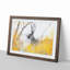 Alert Hare In The Meadow In Abstract - Single Picture Frame Painting-55547628-55547625