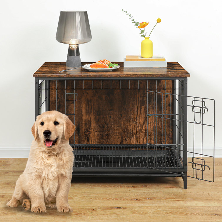 Tucker Murphy Pet Adrihana Pet Crate Size: 34.46 H x 42.52 W x 29.92 D DAD221B022614557ADF472F5958CE9E2