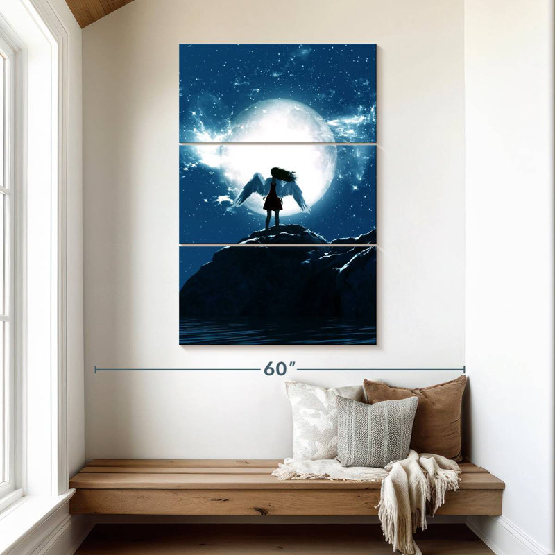 Ange lune Leisha, H 50 po x l 32 po