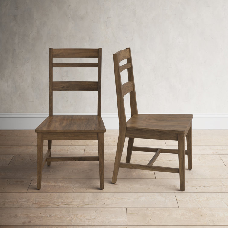 Marius Ladder Back Side Chair in Brown