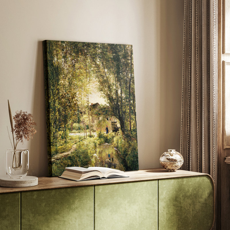 Paysage rétro CCX - galerie Cavas, H 60 po x l 40 po