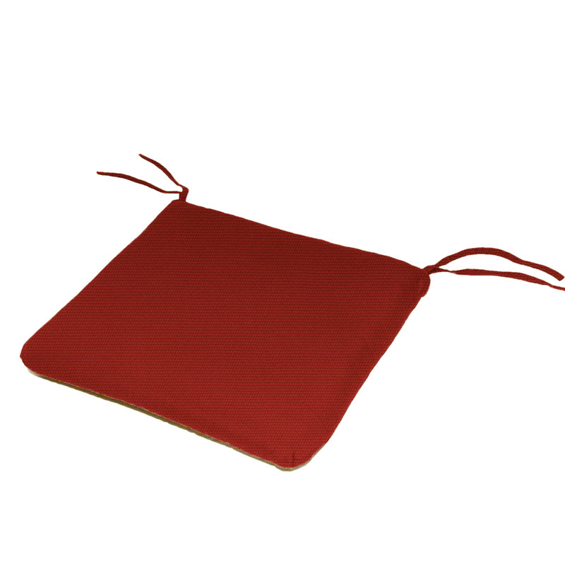 Coussin Rehm intérieur / extérieur Sunbrella, Toile Sunbrella® rouge Jockey, L 20 po x P 18 po