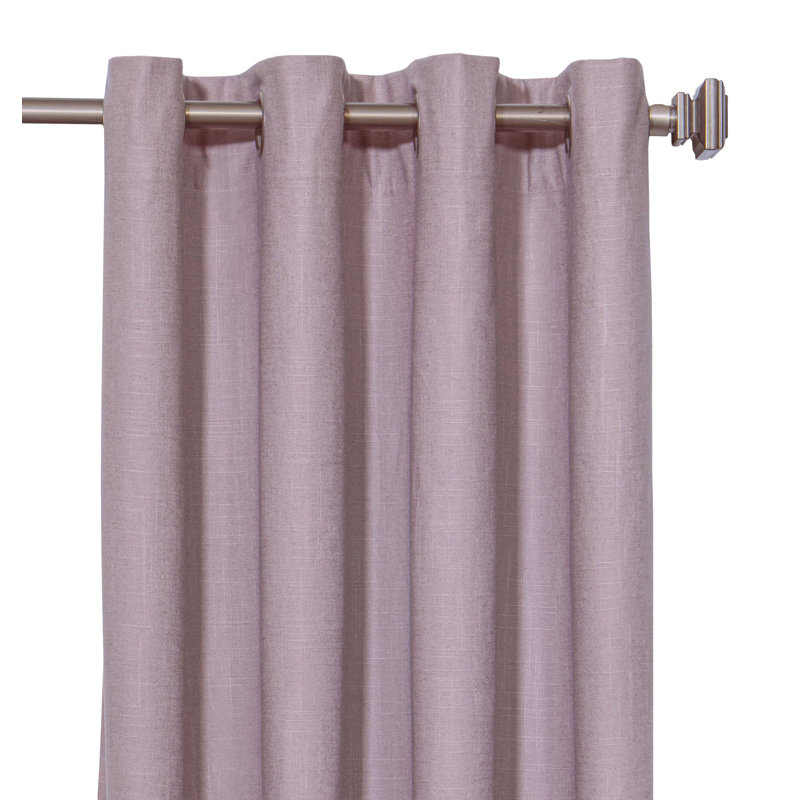 Classic Linen Grommet Panels (Pair), Classic Linen -Mauve, 96" wide x 108" long