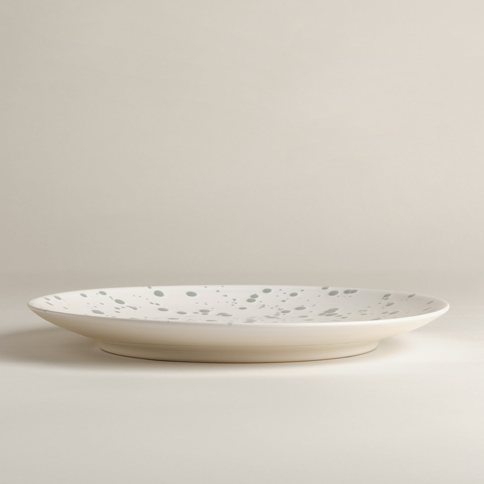 Splatter 11" Dinner Plate, Green