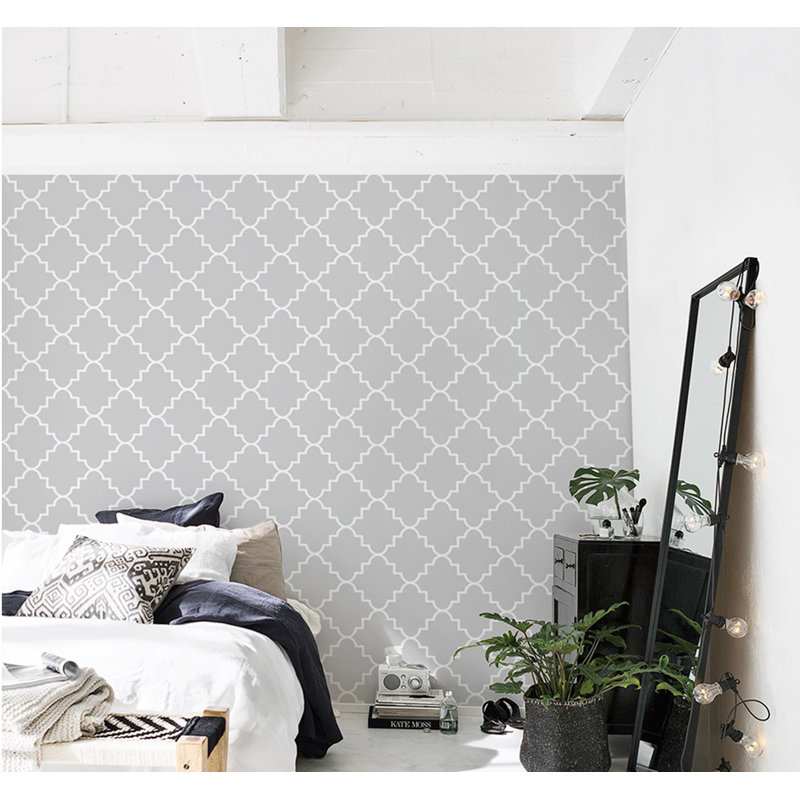 Ellowyn 2.5m x 1.04m Matte Mural, 360 x 250cm, Grey