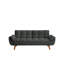 Canapé en velours avec dossier réglable, meubles de salon modernes à assemblage facile, capacité d'accueil de 600 lb-1886518455
