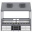 Structure de lit simple en bois-444843358