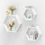Ensemble de 3 tablettes murales Hexagon