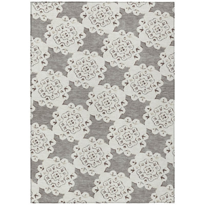 Machine Washable Indoor/Outdoor Bourkelands ACN2352 Casual Rug
