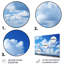 Nuage ciel, toile, art mural-205465223