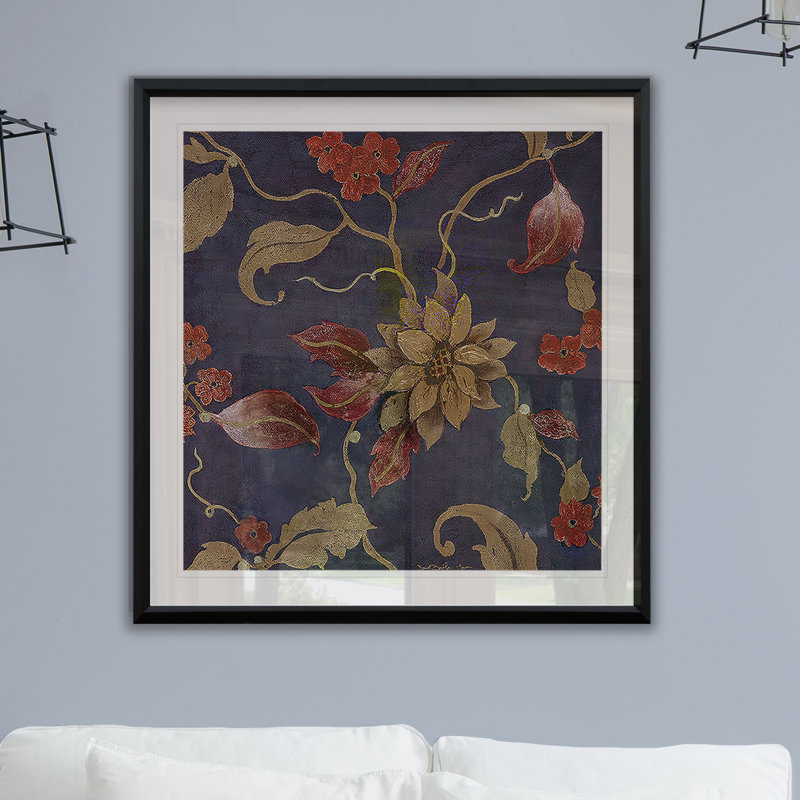 « indigo bijoux i », impression encadrée, H 30,5 po x l 30,5 po x P 1,5 po