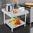 Work Table With Backsplash, Prep Table For Kitchen, Restaurant, Garage, Laundry-102046162