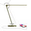 Lampe de bureau à DEL verte industrielle 20 po Libra, abat-jour réglable, port USB-C et gradateur à bouton tactile-130701689
