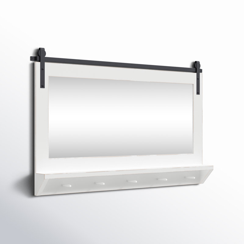 Miroir d'appoint mural Dayanah, Blanc