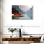 Mountain Lake Kayak sur toile-637578260
