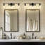Luminaire pour salle de bain à 4 lumières avec abat-jour en verre transparent, noir-641887711-641887707-641887706