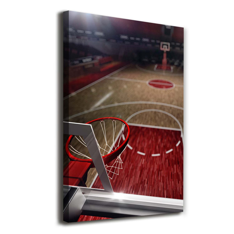 Basketball Playground - Wrapped Canvas Print